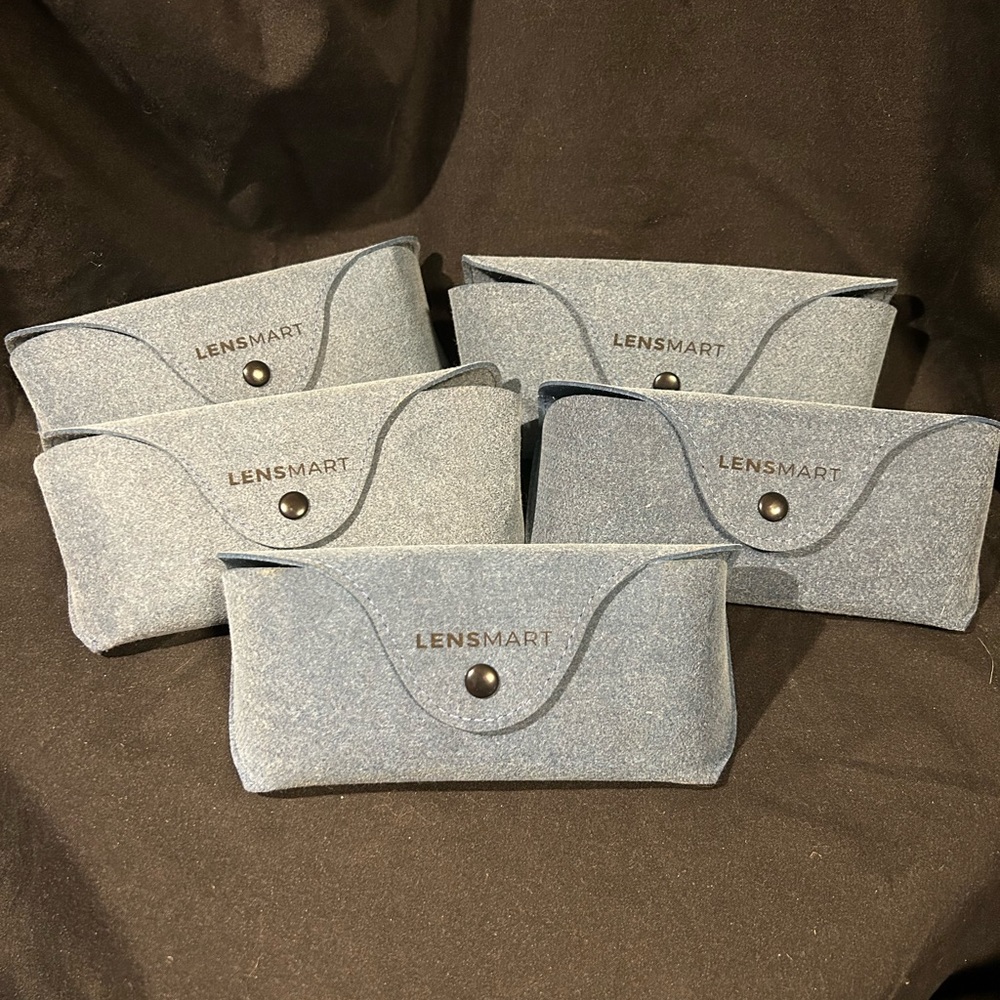 Lensmart Eye Glass Blue Case.